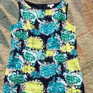 Festive and fun floral linen dress!